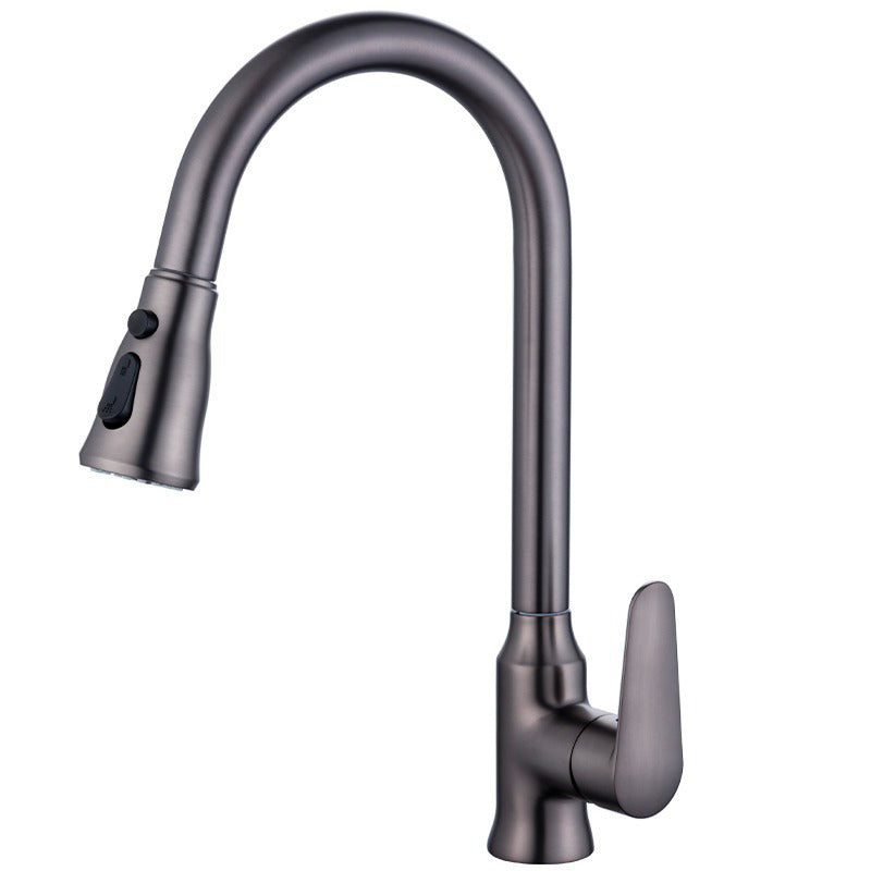 Modern 1-Handle Faucet with Pull out Sprayer with Water Dispenser Copper Faucet Clearhalo 'Home Improvement' 'home_improvement' 'home_improvement_kitchen_faucets' 'Kitchen Faucets' 'Kitchen Remodel & Kitchen Fixtures' 'Kitchen Sinks & Faucet Components' 'kitchen_faucets' 6227332