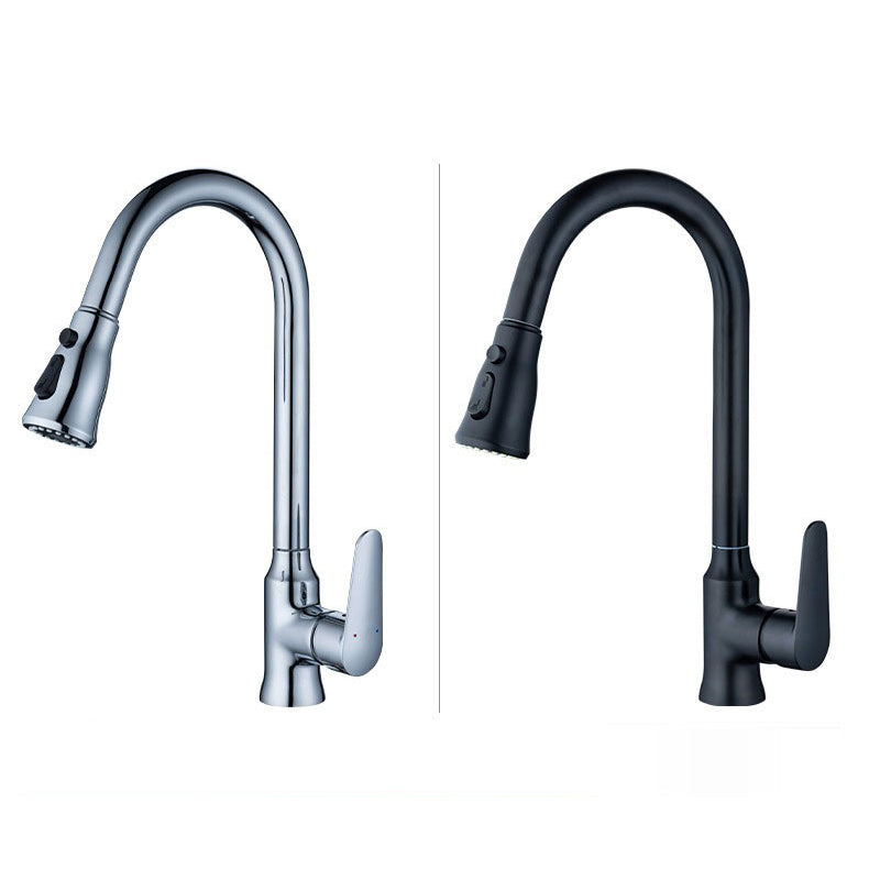 Modern 1-Handle Faucet with Pull out Sprayer with Water Dispenser Copper Faucet Clearhalo 'Home Improvement' 'home_improvement' 'home_improvement_kitchen_faucets' 'Kitchen Faucets' 'Kitchen Remodel & Kitchen Fixtures' 'Kitchen Sinks & Faucet Components' 'kitchen_faucets' 6227335