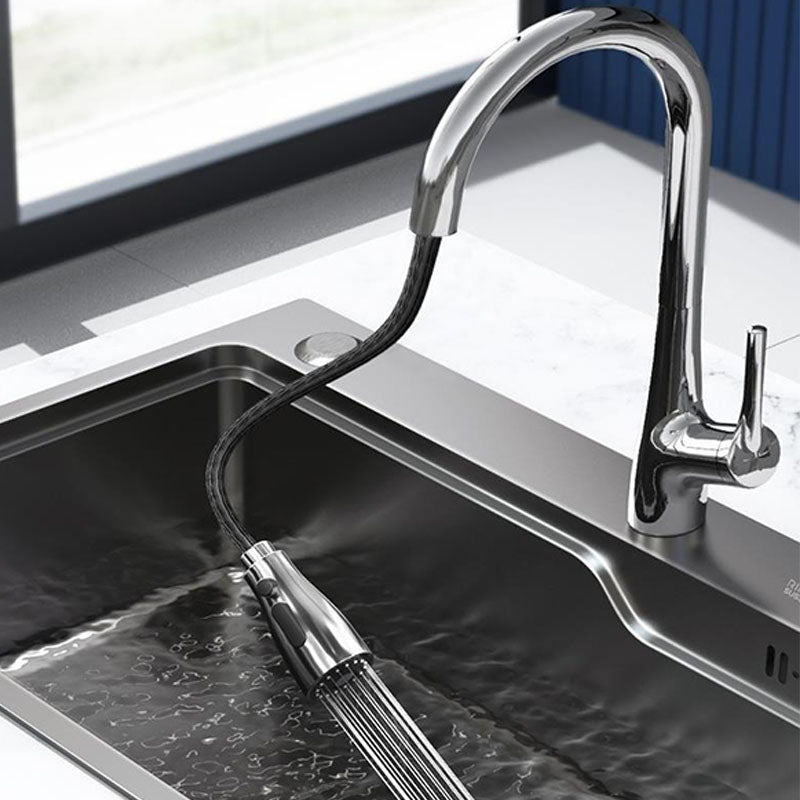 Modern Kitchen Sink Stainless Steel with Drain Assembly and Strainer Workstation Sink Clearhalo 'Home Improvement' 'home_improvement' 'home_improvement_kitchen_sinks' 'Kitchen Remodel & Kitchen Fixtures' 'Kitchen Sinks & Faucet Components' 'Kitchen Sinks' 'kitchen_sinks' 6227368