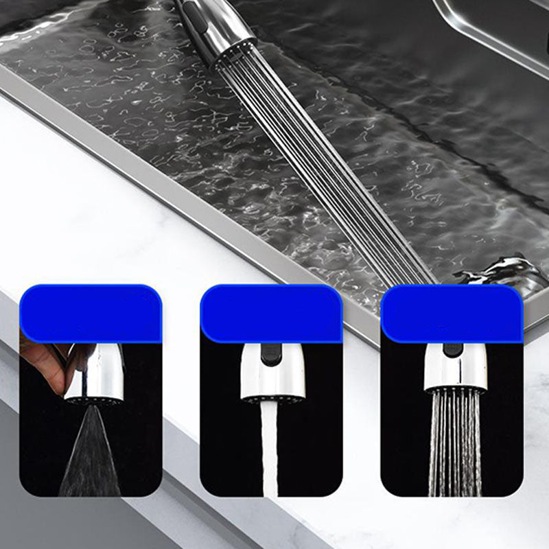 Modern Kitchen Sink Stainless Steel with Drain Assembly and Strainer Workstation Sink Clearhalo 'Home Improvement' 'home_improvement' 'home_improvement_kitchen_sinks' 'Kitchen Remodel & Kitchen Fixtures' 'Kitchen Sinks & Faucet Components' 'Kitchen Sinks' 'kitchen_sinks' 6227369