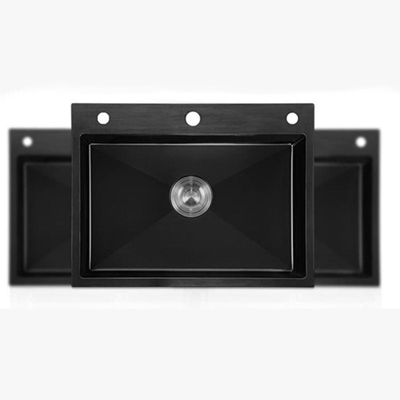 Modern Kitchen Sink Stainless Steel with Drain Assembly and Strainer Workstation Sink Clearhalo 'Home Improvement' 'home_improvement' 'home_improvement_kitchen_sinks' 'Kitchen Remodel & Kitchen Fixtures' 'Kitchen Sinks & Faucet Components' 'Kitchen Sinks' 'kitchen_sinks' 6227370