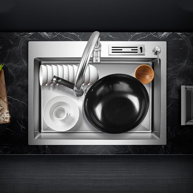 Modern Kitchen Sink Stainless Steel with Accessories and Faucet Kitchen Bar Sink Clearhalo 'Home Improvement' 'home_improvement' 'home_improvement_kitchen_sinks' 'Kitchen Remodel & Kitchen Fixtures' 'Kitchen Sinks & Faucet Components' 'Kitchen Sinks' 'kitchen_sinks' 6227521