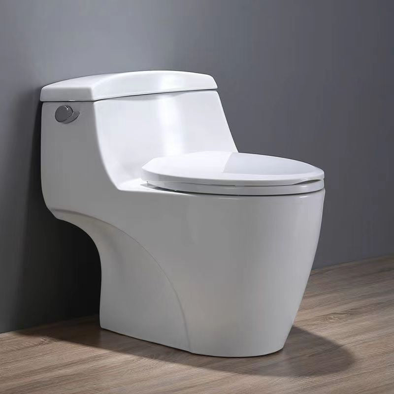 Porcelain Siphon Jet Toilet Floor Mounted One Piece Toilet Urine Toilet 20"L x 29"W x 24"H Clearhalo 'Bathroom Remodel & Bathroom Fixtures' 'Home Improvement' 'home_improvement' 'home_improvement_toilets' 'Toilets & Bidets' 'Toilets' 6229113