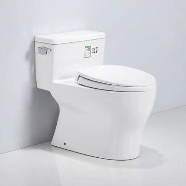 Porcelain Siphon Jet Toilet Floor Mounted One Piece Toilet Urine Toilet 17"L x 28"W x 25"H Clearhalo 'Bathroom Remodel & Bathroom Fixtures' 'Home Improvement' 'home_improvement' 'home_improvement_toilets' 'Toilets & Bidets' 'Toilets' 6229115