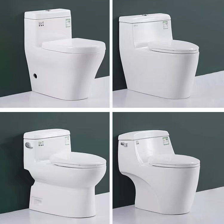 Porcelain Siphon Jet Toilet Floor Mounted One Piece Toilet Urine Toilet Clearhalo 'Bathroom Remodel & Bathroom Fixtures' 'Home Improvement' 'home_improvement' 'home_improvement_toilets' 'Toilets & Bidets' 'Toilets' 6229119