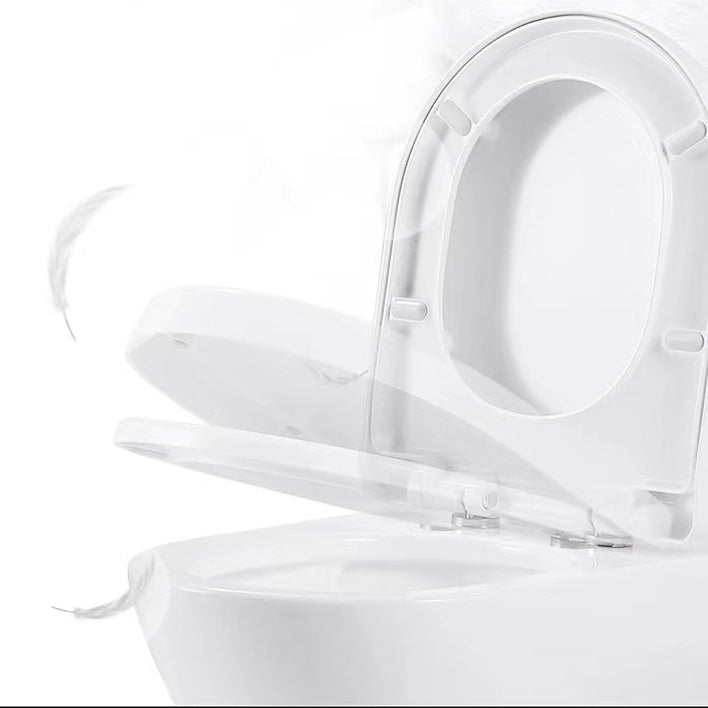 Porcelain Siphon Jet Toilet Floor Mounted One Piece Toilet Urine Toilet Clearhalo 'Bathroom Remodel & Bathroom Fixtures' 'Home Improvement' 'home_improvement' 'home_improvement_toilets' 'Toilets & Bidets' 'Toilets' 6229120