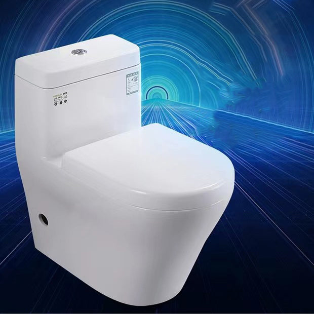 Porcelain Siphon Jet Toilet Floor Mounted One Piece Toilet Urine Toilet Clearhalo 'Bathroom Remodel & Bathroom Fixtures' 'Home Improvement' 'home_improvement' 'home_improvement_toilets' 'Toilets & Bidets' 'Toilets' 6229123