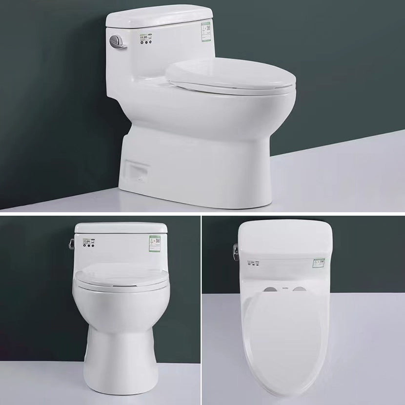 Porcelain Siphon Jet Toilet Floor Mounted One Piece Toilet Urine Toilet Clearhalo 'Bathroom Remodel & Bathroom Fixtures' 'Home Improvement' 'home_improvement' 'home_improvement_toilets' 'Toilets & Bidets' 'Toilets' 6229131