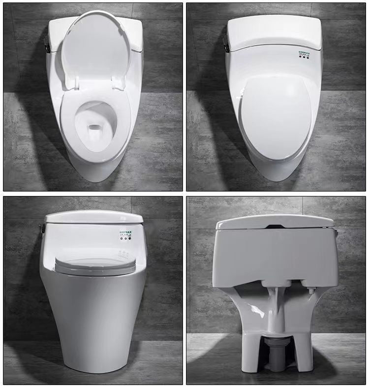 Porcelain Siphon Jet Toilet Floor Mounted One Piece Toilet Urine Toilet Clearhalo 'Bathroom Remodel & Bathroom Fixtures' 'Home Improvement' 'home_improvement' 'home_improvement_toilets' 'Toilets & Bidets' 'Toilets' 6229137