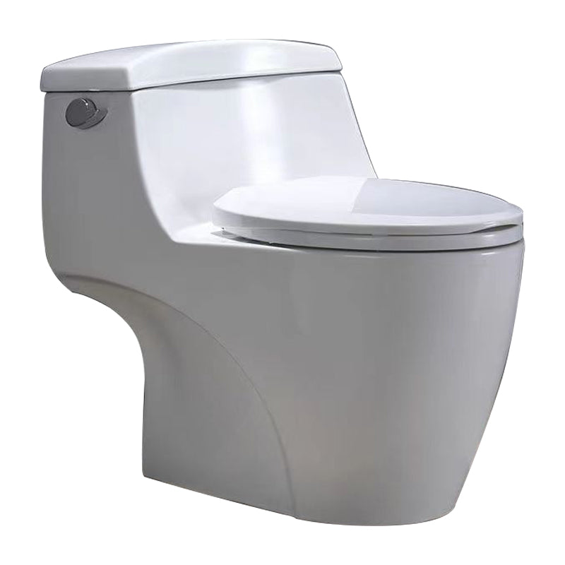 Porcelain Siphon Jet Toilet Floor Mounted One Piece Toilet Urine Toilet Clearhalo 'Bathroom Remodel & Bathroom Fixtures' 'Home Improvement' 'home_improvement' 'home_improvement_toilets' 'Toilets & Bidets' 'Toilets' 6229140
