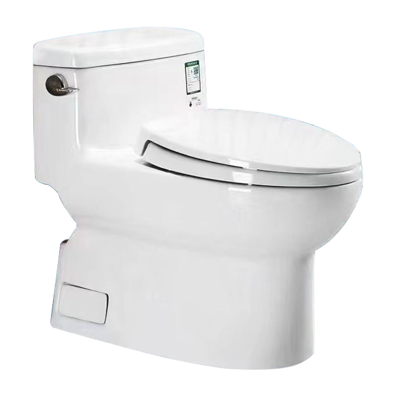 Porcelain Siphon Jet Toilet Floor Mounted One Piece Toilet Urine Toilet Clearhalo 'Bathroom Remodel & Bathroom Fixtures' 'Home Improvement' 'home_improvement' 'home_improvement_toilets' 'Toilets & Bidets' 'Toilets' 6229143