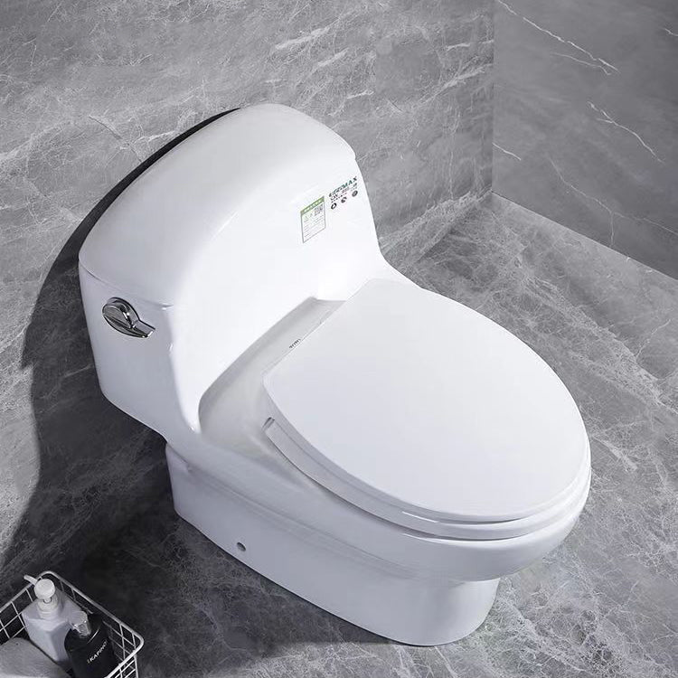 Porcelain Siphon Jet Toilet Floor Mounted One Piece Toilet Urine Toilet Clearhalo 'Bathroom Remodel & Bathroom Fixtures' 'Home Improvement' 'home_improvement' 'home_improvement_toilets' 'Toilets & Bidets' 'Toilets' 6229144