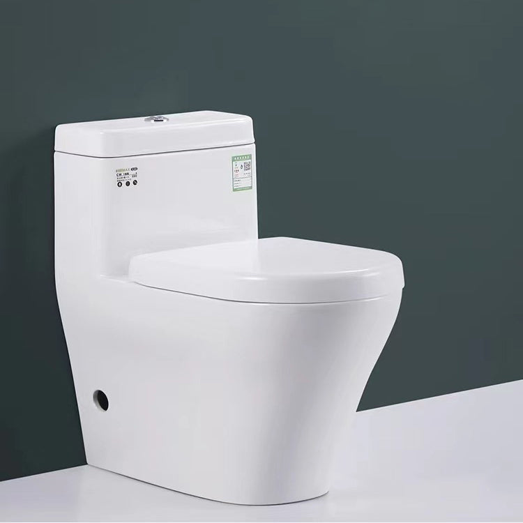 Porcelain Siphon Jet Toilet Floor Mounted One Piece Toilet Urine Toilet Clearhalo 'Bathroom Remodel & Bathroom Fixtures' 'Home Improvement' 'home_improvement' 'home_improvement_toilets' 'Toilets & Bidets' 'Toilets' 6229148