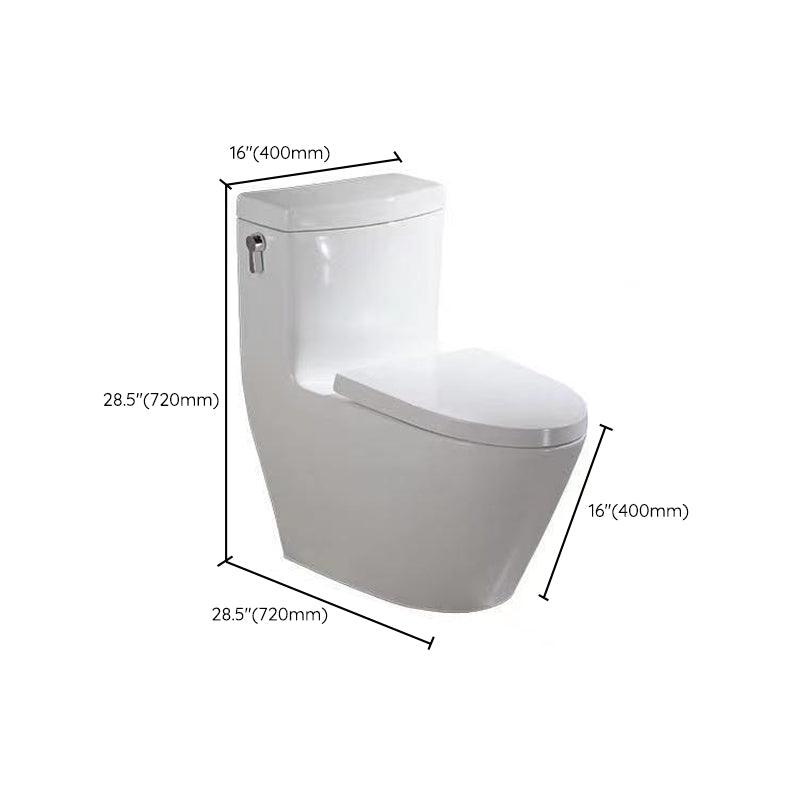 Porcelain Siphon Jet Toilet Floor Mounted One Piece Toilet Urine Toilet Clearhalo 'Bathroom Remodel & Bathroom Fixtures' 'Home Improvement' 'home_improvement' 'home_improvement_toilets' 'Toilets & Bidets' 'Toilets' 6229151