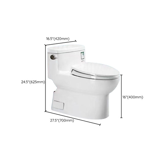 Porcelain Siphon Jet Toilet Floor Mounted One Piece Toilet Urine Toilet Clearhalo 'Bathroom Remodel & Bathroom Fixtures' 'Home Improvement' 'home_improvement' 'home_improvement_toilets' 'Toilets & Bidets' 'Toilets' 6229153