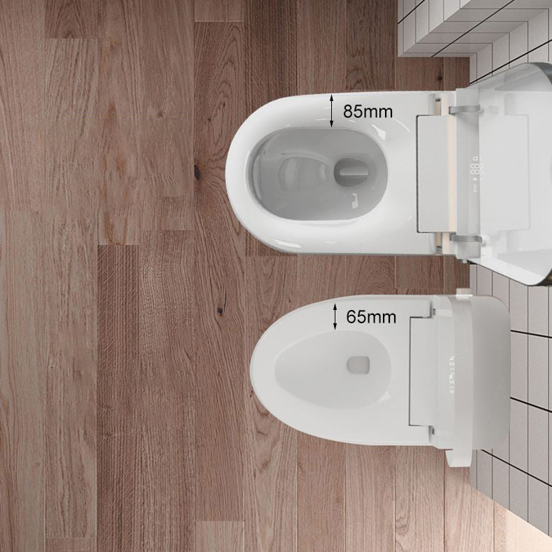 Modern Heated Seat Toilet Bowl Floor Mount Skirted Toilet with Toilet Seat Clearhalo 'Bathroom Remodel & Bathroom Fixtures' 'Home Improvement' 'home_improvement' 'home_improvement_toilets' 'Toilets & Bidets' 'Toilets' 6229180