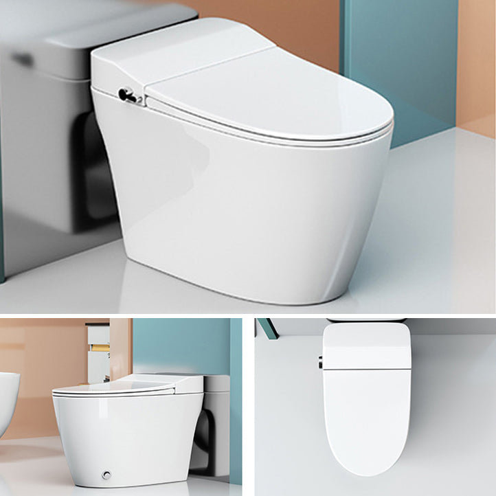 Modern Siphon Jet Toilet Concealed Tank Flush Toilet with Toilet Seat White 16" Clearhalo 'Bathroom Remodel & Bathroom Fixtures' 'Home Improvement' 'home_improvement' 'home_improvement_toilets' 'Toilets & Bidets' 'Toilets' 6229236