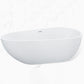 Stand Alone Acrylic Bath Tub White Oval Modern Bathroom Bathtub Clearhalo 'Bathroom Remodel & Bathroom Fixtures' 'Bathtubs' 'Home Improvement' 'home_improvement' 'home_improvement_bathtubs' 'Showers & Bathtubs' 6237294