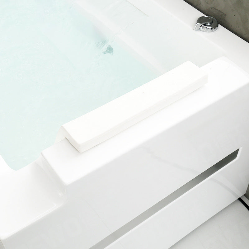 Soaking Rectangular Bathtub Modern Bathroom with Faucet Bath Tub Clearhalo 'Bathroom Remodel & Bathroom Fixtures' 'Bathtubs' 'Home Improvement' 'home_improvement' 'home_improvement_bathtubs' 'Showers & Bathtubs' 6237405