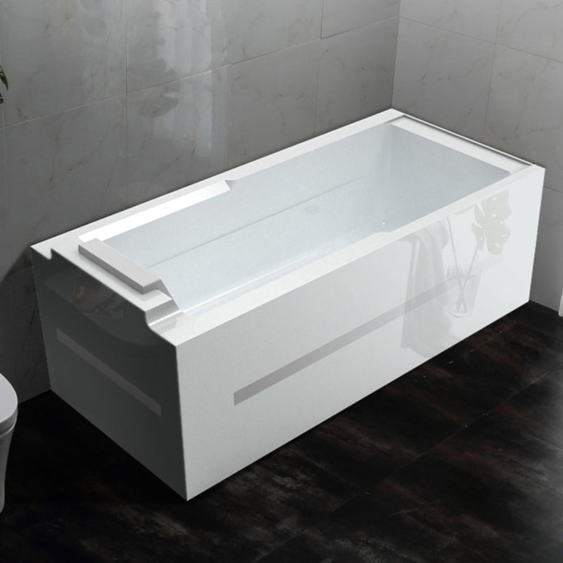 Soaking Rectangular Bathtub Modern Bathroom with Faucet Bath Tub Tub Only Tub Clearhalo 'Bathroom Remodel & Bathroom Fixtures' 'Bathtubs' 'Home Improvement' 'home_improvement' 'home_improvement_bathtubs' 'Showers & Bathtubs' 6237412