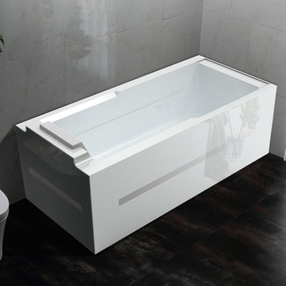Soaking Rectangular Bathtub Modern Bathroom with Faucet Bath Tub Tub Only Tub Clearhalo 'Bathroom Remodel & Bathroom Fixtures' 'Bathtubs' 'Home Improvement' 'home_improvement' 'home_improvement_bathtubs' 'Showers & Bathtubs' 6237412