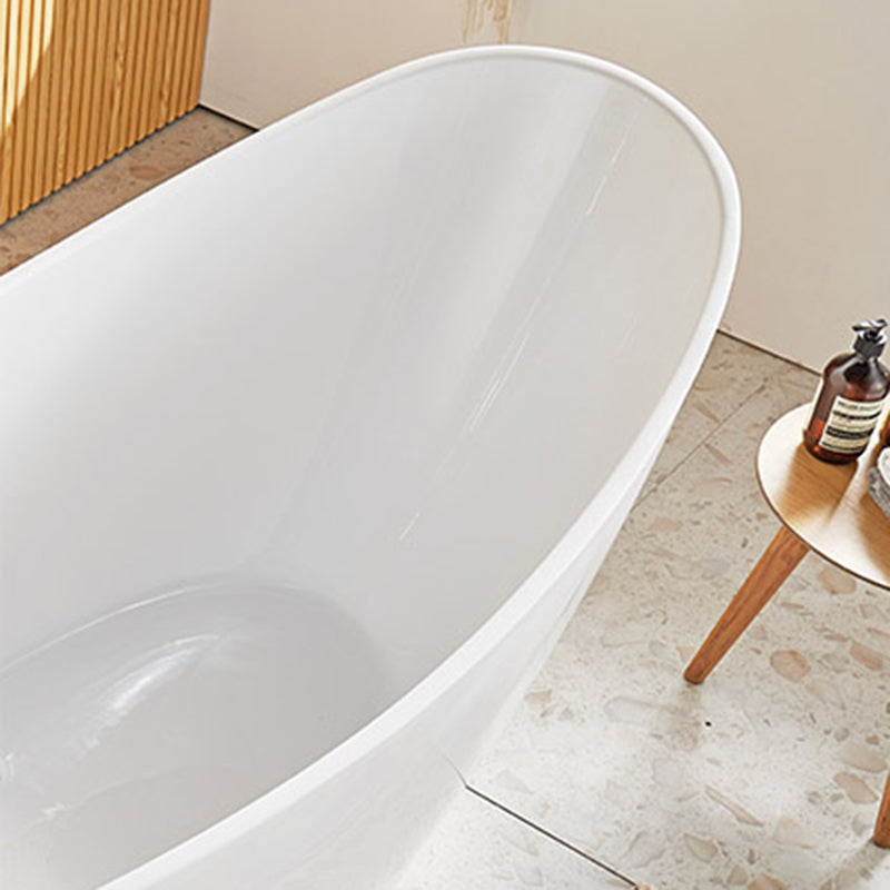 Modern Single Slipper Bathtub Acrylic with Center-Front Drain Tub Clearhalo 'Bathroom Remodel & Bathroom Fixtures' 'Bathtubs' 'Home Improvement' 'home_improvement' 'home_improvement_bathtubs' 'Showers & Bathtubs' 6237425