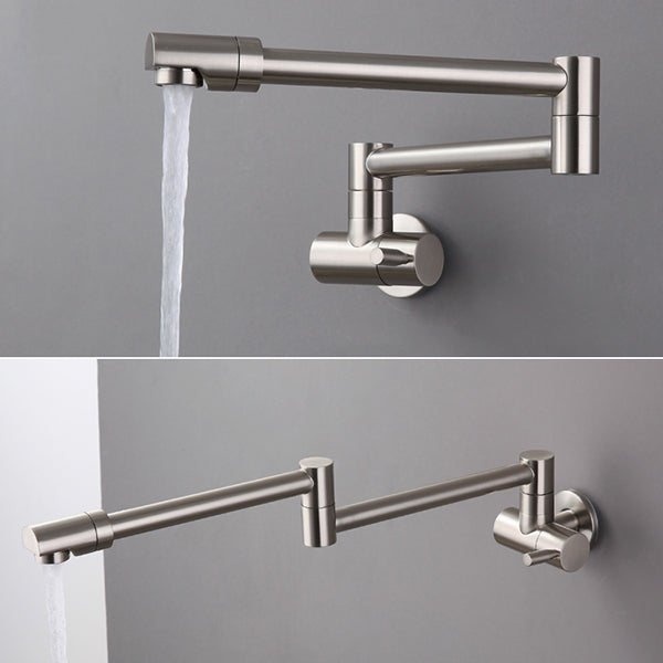 Modern Faucet 1-Handle and 1-Hole Single Level Low Pot Filler Kitchen Faucet Clearhalo 'Home Improvement' 'home_improvement' 'home_improvement_kitchen_faucets' 'Kitchen Faucets' 'Kitchen Remodel & Kitchen Fixtures' 'Kitchen Sinks & Faucet Components' 'kitchen_faucets' 6239030