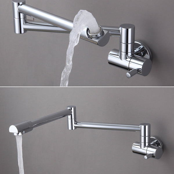 Modern Faucet 1-Handle and 1-Hole Single Level Low Pot Filler Kitchen Faucet Clearhalo 'Home Improvement' 'home_improvement' 'home_improvement_kitchen_faucets' 'Kitchen Faucets' 'Kitchen Remodel & Kitchen Fixtures' 'Kitchen Sinks & Faucet Components' 'kitchen_faucets' 6239031