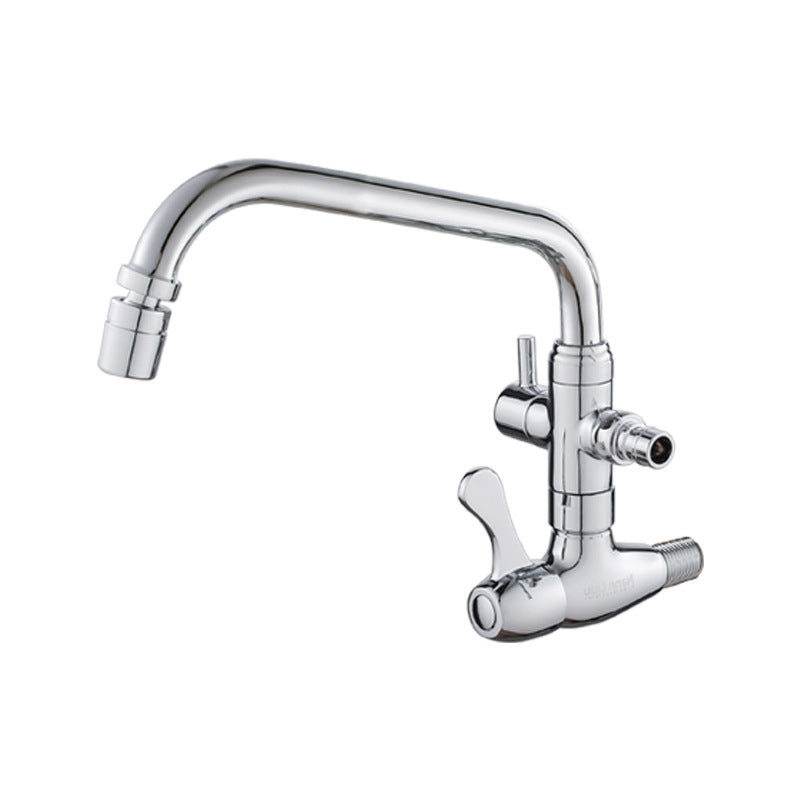 Modern Faucets 2-Handle and 1-Hole Copper Wall Mounted Pot Filler Faucet Clearhalo 'Home Improvement' 'home_improvement' 'home_improvement_kitchen_faucets' 'Kitchen Faucets' 'Kitchen Remodel & Kitchen Fixtures' 'Kitchen Sinks & Faucet Components' 'kitchen_faucets' 6239052