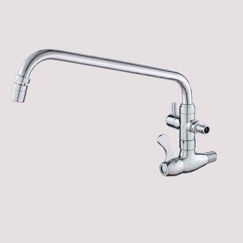 Modern Faucets 2-Handle and 1-Hole Copper Wall Mounted Pot Filler Faucet Clearhalo 'Home Improvement' 'home_improvement' 'home_improvement_kitchen_faucets' 'Kitchen Faucets' 'Kitchen Remodel & Kitchen Fixtures' 'Kitchen Sinks & Faucet Components' 'kitchen_faucets' 6239057