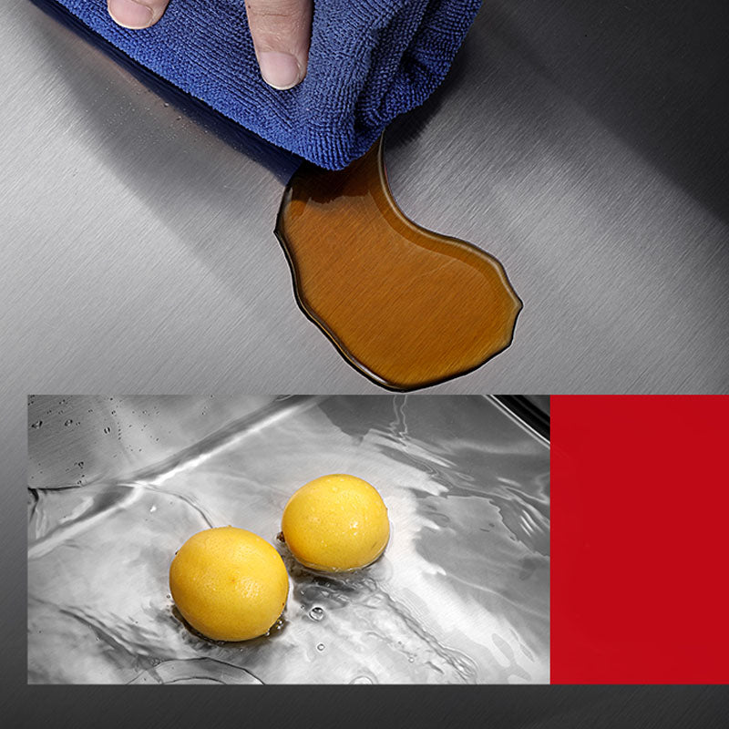 Classic Kitchen Sink Stainless Steel Friction Resistant Kitchen Sink with Drain Assembly Clearhalo 'Home Improvement' 'home_improvement' 'home_improvement_kitchen_sinks' 'Kitchen Remodel & Kitchen Fixtures' 'Kitchen Sinks & Faucet Components' 'Kitchen Sinks' 'kitchen_sinks' 6239167