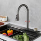 Contemporary Kitchen Sink Stainless Steel Friction Resistant Kitchen Sink with Faucet Clearhalo 'Home Improvement' 'home_improvement' 'home_improvement_kitchen_sinks' 'Kitchen Remodel & Kitchen Fixtures' 'Kitchen Sinks & Faucet Components' 'Kitchen Sinks' 'kitchen_sinks' 6239239