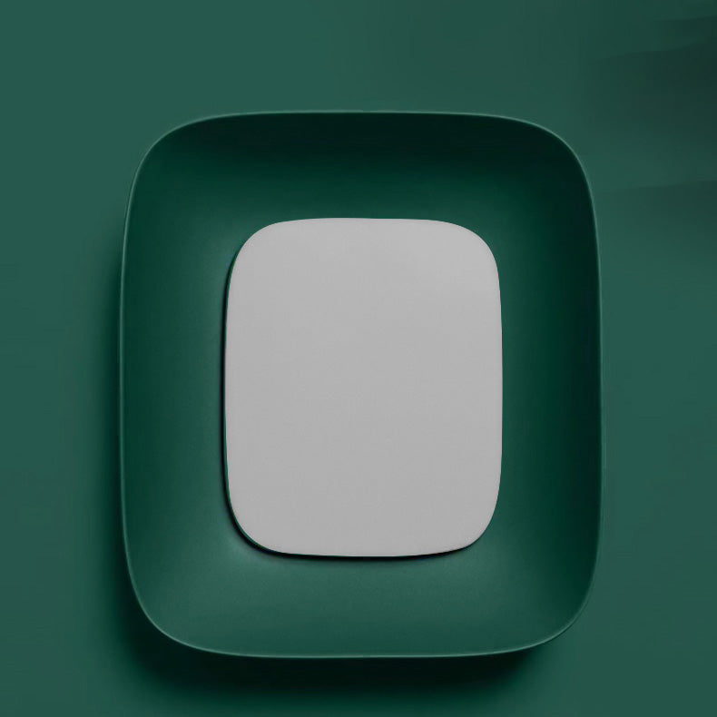 Modern Bathroom Sink Pop-Up Drain Porcelain Solid Color Sink (Faucet Not Included) Clearhalo 'Bathroom Remodel & Bathroom Fixtures' 'Bathroom Sinks & Faucet Components' 'Bathroom Sinks' 'bathroom_sink' 'Home Improvement' 'home_improvement' 'home_improvement_bathroom_sink' 6239300