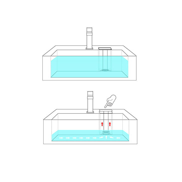 Modern Bathroom Sink Pop-Up Drain Porcelain Solid Color Rectangular Vessel Clearhalo 'Bathroom Remodel & Bathroom Fixtures' 'Bathroom Sinks & Faucet Components' 'Bathroom Sinks' 'bathroom_sink' 'Home Improvement' 'home_improvement' 'home_improvement_bathroom_sink' 6239333