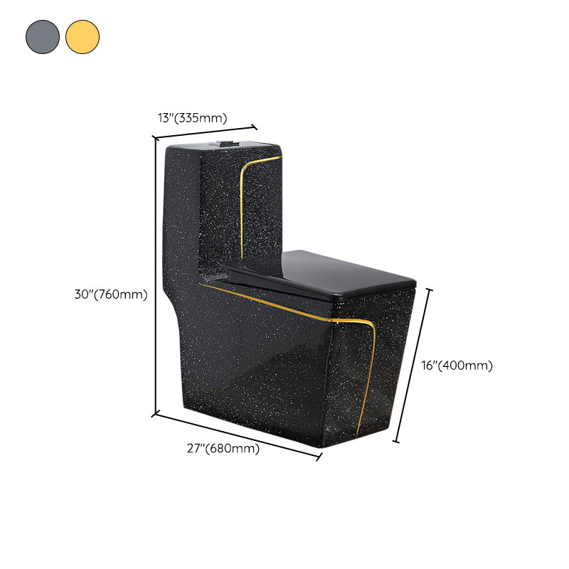 Floor Mount Flush Toilet Traditional One-Piece Toilet with Slow Close Seat Clearhalo 'Bathroom Remodel & Bathroom Fixtures' 'Home Improvement' 'home_improvement' 'home_improvement_toilets' 'Toilets & Bidets' 'Toilets' 6242240