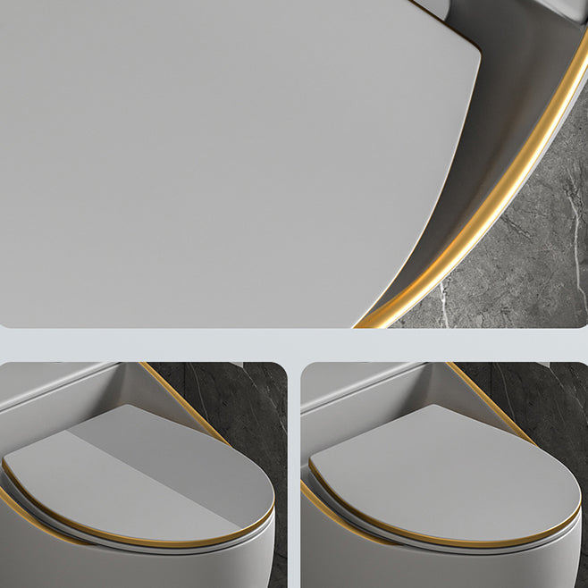 Modern Siphon Jet Toilet Bowl Round Flush Toilet with Seat for Bathroom Clearhalo 'Bathroom Remodel & Bathroom Fixtures' 'Home Improvement' 'home_improvement' 'home_improvement_toilets' 'Toilets & Bidets' 'Toilets' 6242254