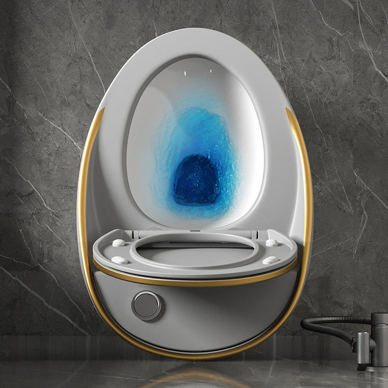 Modern Siphon Jet Toilet Bowl Round Flush Toilet with Seat for Bathroom Clearhalo 'Bathroom Remodel & Bathroom Fixtures' 'Home Improvement' 'home_improvement' 'home_improvement_toilets' 'Toilets & Bidets' 'Toilets' 6242257
