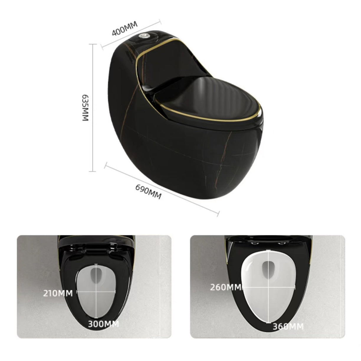 Siphon Jet Toilet Bowl Floor Mounted All-In-One Urine Toilet Clearhalo 'Bathroom Remodel & Bathroom Fixtures' 'Home Improvement' 'home_improvement' 'home_improvement_toilets' 'Toilets & Bidets' 'Toilets' 6242303