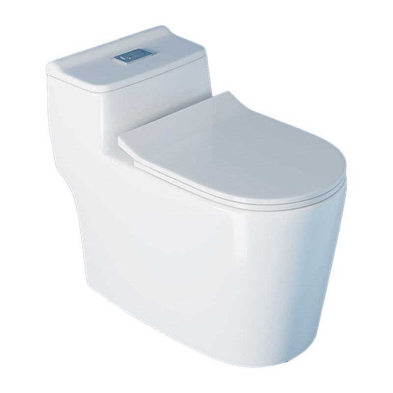 Contemporary One Piece Toilet Floor Mounted White Toilet Bowl for Washroom 15"L x 27"W x 24"H 16" Clearhalo 'Bathroom Remodel & Bathroom Fixtures' 'Home Improvement' 'home_improvement' 'home_improvement_toilets' 'Toilets & Bidets' 'Toilets' 6242309