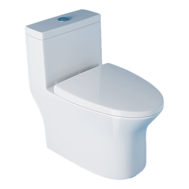 Contemporary One Piece Toilet Floor Mounted White Toilet Bowl for Washroom 16"L x 27"W x 27"H 16" Clearhalo 'Bathroom Remodel & Bathroom Fixtures' 'Home Improvement' 'home_improvement' 'home_improvement_toilets' 'Toilets & Bidets' 'Toilets' 6242312