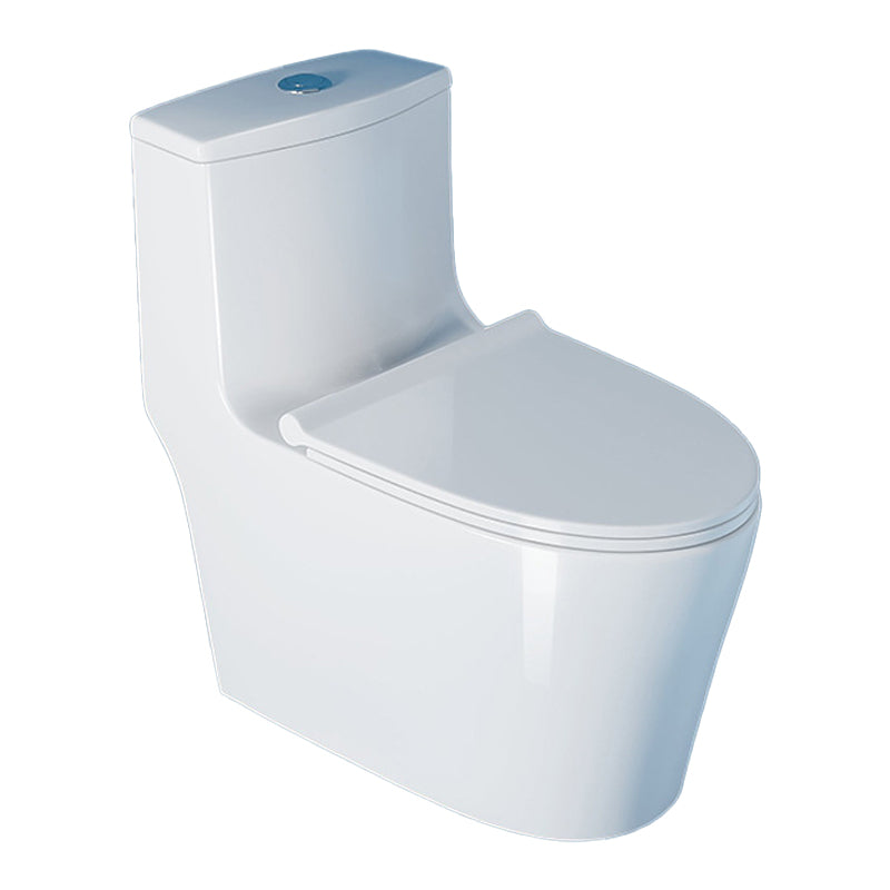 Contemporary One Piece Toilet Floor Mounted White Toilet Bowl for Washroom 15"L x 28"W x 27"H 16" Clearhalo 'Bathroom Remodel & Bathroom Fixtures' 'Home Improvement' 'home_improvement' 'home_improvement_toilets' 'Toilets & Bidets' 'Toilets' 6242314