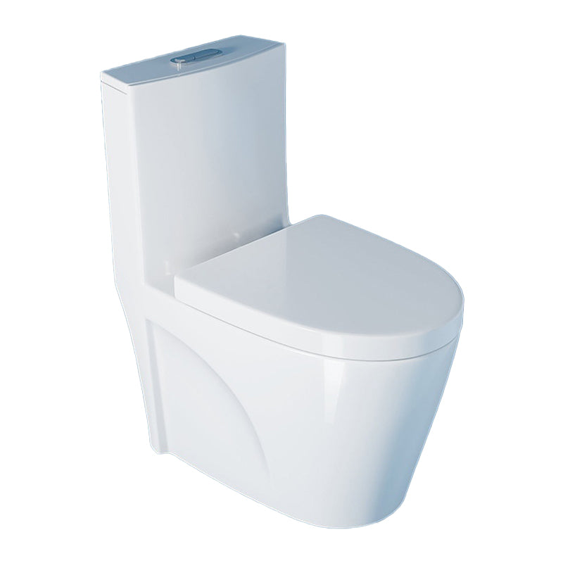 Contemporary One Piece Toilet Floor Mounted White Toilet Bowl for Washroom 15"L x 28"W x 31"H Clearhalo 'Bathroom Remodel & Bathroom Fixtures' 'Home Improvement' 'home_improvement' 'home_improvement_toilets' 'Toilets & Bidets' 'Toilets' 6242316
