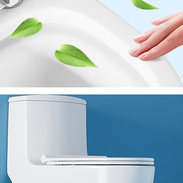 Contemporary One Piece Toilet Floor Mounted White Toilet Bowl for Washroom Clearhalo 'Bathroom Remodel & Bathroom Fixtures' 'Home Improvement' 'home_improvement' 'home_improvement_toilets' 'Toilets & Bidets' 'Toilets' 6242320