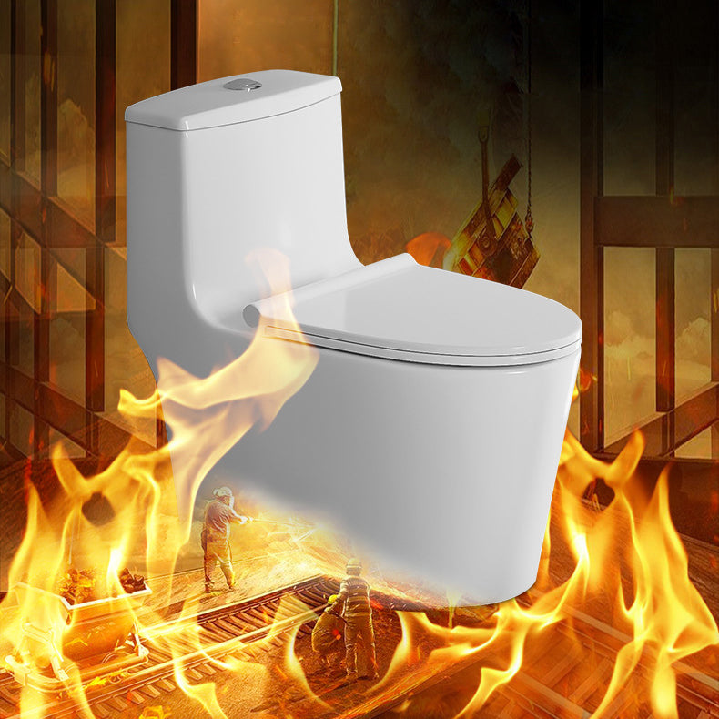 Contemporary One Piece Toilet Floor Mounted White Toilet Bowl for Washroom Clearhalo 'Bathroom Remodel & Bathroom Fixtures' 'Home Improvement' 'home_improvement' 'home_improvement_toilets' 'Toilets & Bidets' 'Toilets' 6242324