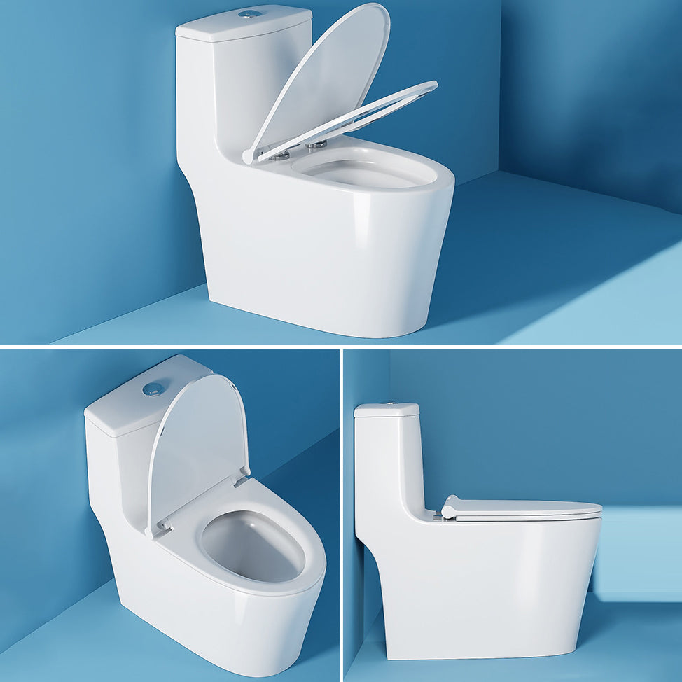 Contemporary One Piece Toilet Floor Mounted White Toilet Bowl for Washroom Clearhalo 'Bathroom Remodel & Bathroom Fixtures' 'Home Improvement' 'home_improvement' 'home_improvement_toilets' 'Toilets & Bidets' 'Toilets' 6242327