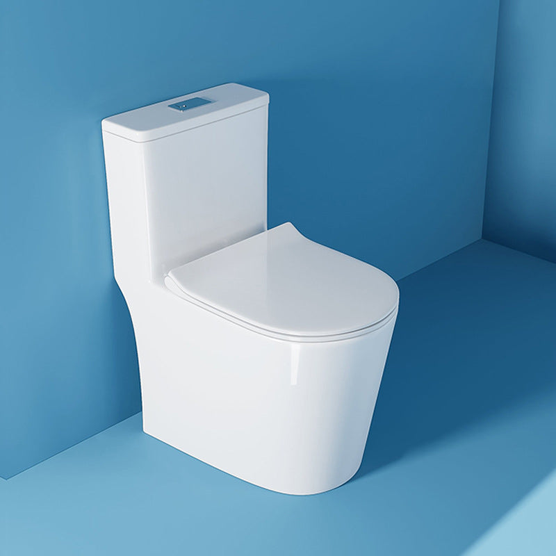 Contemporary One Piece Toilet Floor Mounted White Toilet Bowl for Washroom Clearhalo 'Bathroom Remodel & Bathroom Fixtures' 'Home Improvement' 'home_improvement' 'home_improvement_toilets' 'Toilets & Bidets' 'Toilets' 6242339