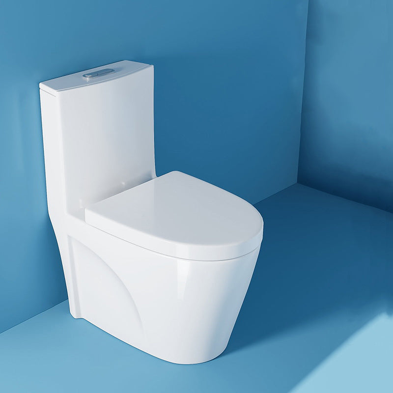 Contemporary One Piece Toilet Floor Mounted White Toilet Bowl for Washroom Clearhalo 'Bathroom Remodel & Bathroom Fixtures' 'Home Improvement' 'home_improvement' 'home_improvement_toilets' 'Toilets & Bidets' 'Toilets' 6242341