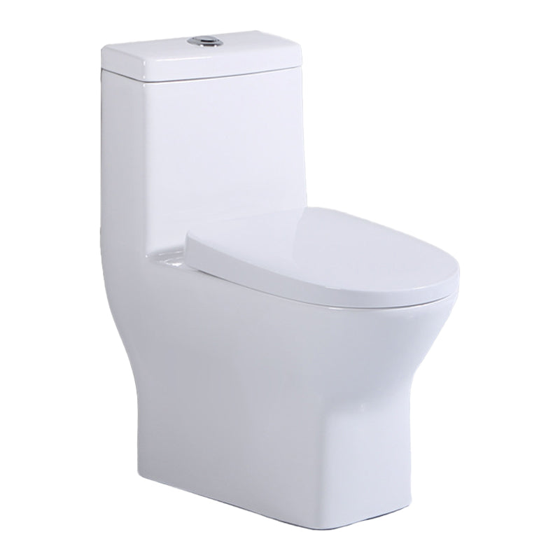 Modern Siphon Jet Toilet Floor Mount Urine Toilet with Toilet Seat 13"L x 23"W x 28"H 16" Clearhalo 'Bathroom Remodel & Bathroom Fixtures' 'Home Improvement' 'home_improvement' 'home_improvement_toilets' 'Toilets & Bidets' 'Toilets' 6242358