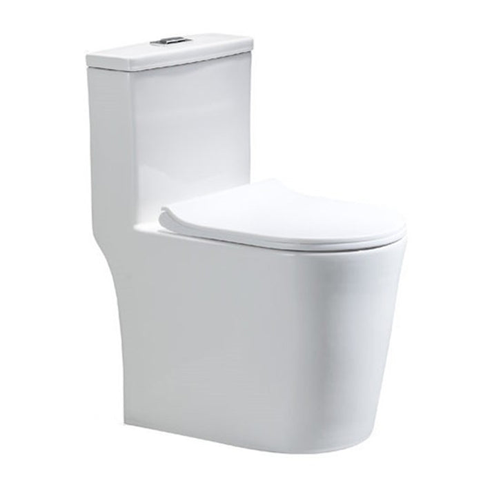 Modern Siphon Jet Toilet Floor Mount Urine Toilet with Toilet Seat 14"L x 23"W x 28"H Clearhalo 'Bathroom Remodel & Bathroom Fixtures' 'Home Improvement' 'home_improvement' 'home_improvement_toilets' 'Toilets & Bidets' 'Toilets' 6242359