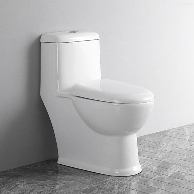 Modern Siphon Jet Toilet Floor Mount Urine Toilet with Toilet Seat 14"L x 25"W x 28"H 16" Clearhalo 'Bathroom Remodel & Bathroom Fixtures' 'Home Improvement' 'home_improvement' 'home_improvement_toilets' 'Toilets & Bidets' 'Toilets' 6242360